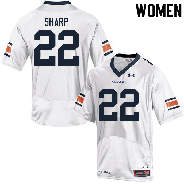 Women's Auburn Tigers #22 Jay Sharp White 2021 College Stitched Football Jersey